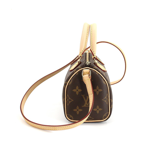 Louis Vuitton Monogram Nano Speedy Shoulder Bag Brown - Picture 3 of 8